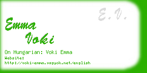 emma voki business card